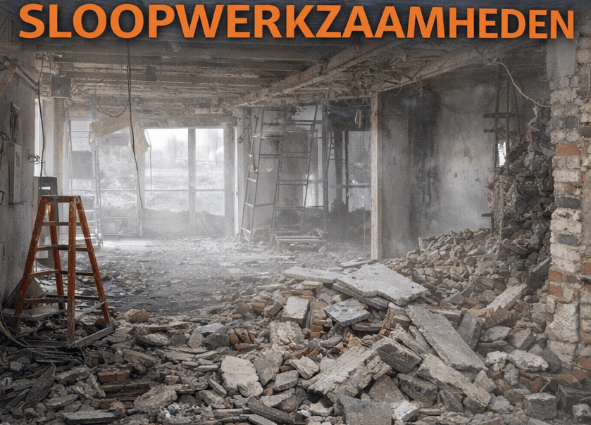 Sloopbedrijf Wanders aan het werk